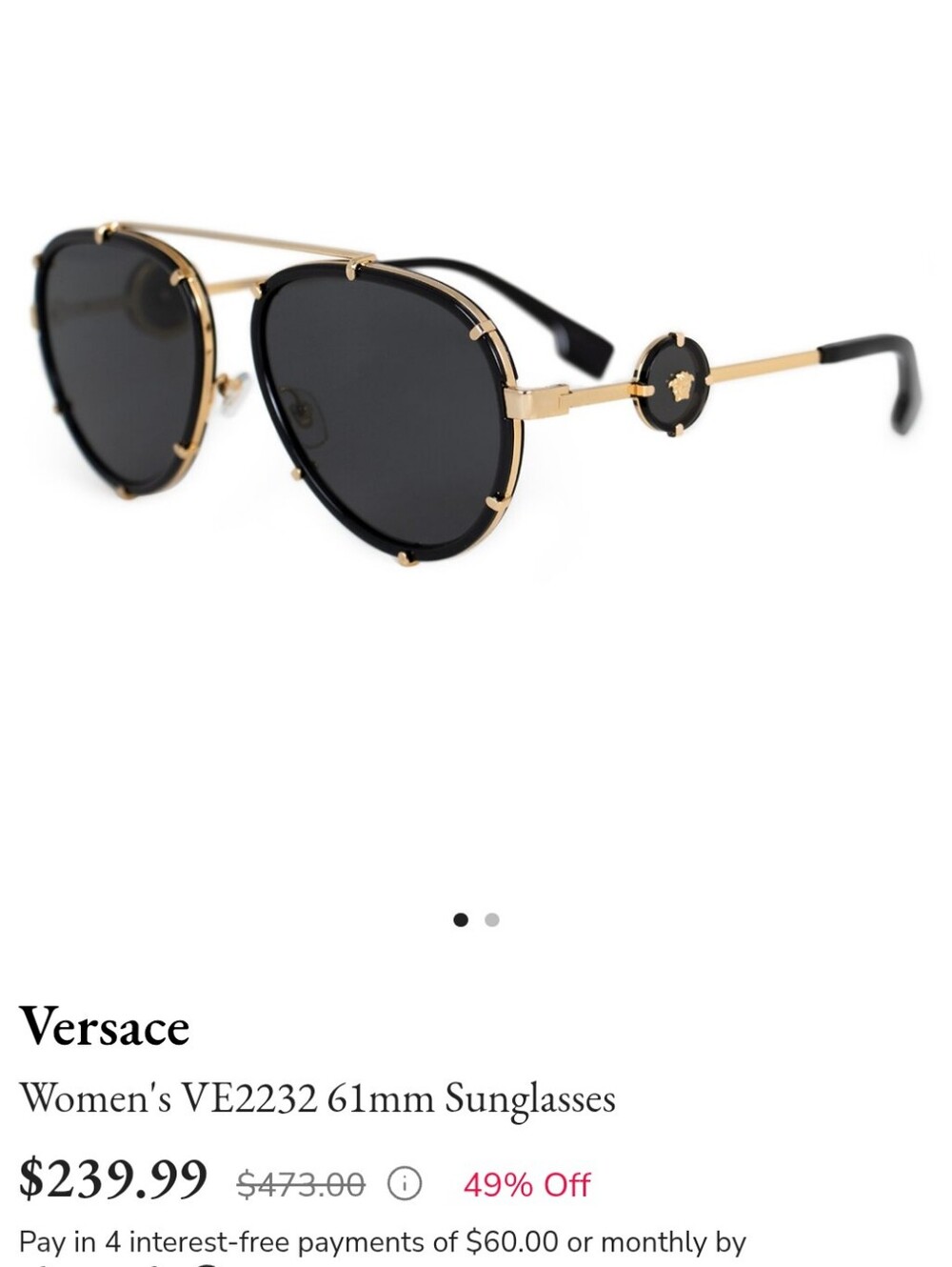 Versace Aviators - Picture 2 of 14